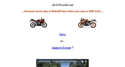 Desktop Screenshot of cbr125world.com