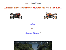 Tablet Screenshot of cbr125world.com